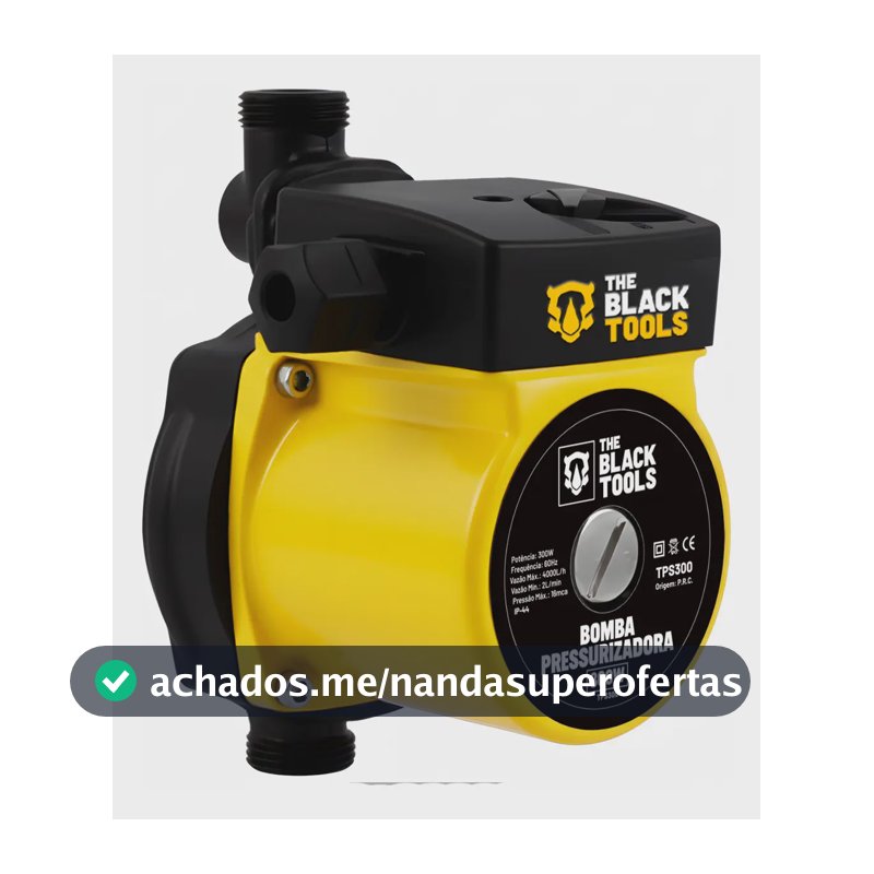 Bomba Pressurizador De Água Motobomba 300w Aumento Pressão