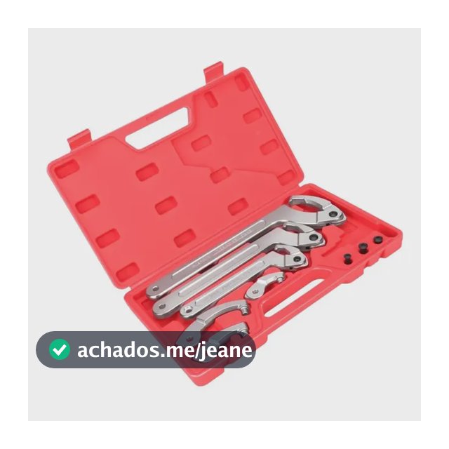 Jogo De 6 Chaves Gancho Ajustáveis Para Medidor, Aço Carbono