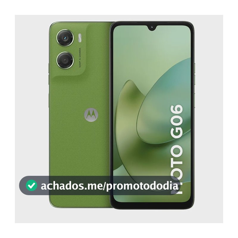 Smartphone Moto g06 4G Tela 6,9 256GB Câmera 50MP Motorola