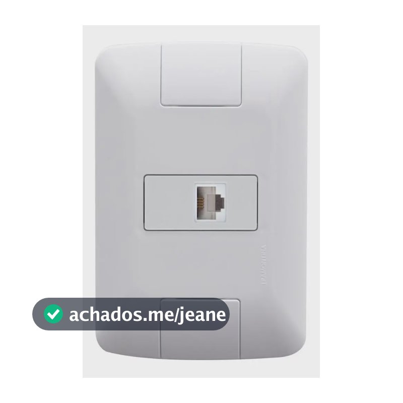 Conjunto Aria 4x2 Tomada Rj45 Cat6 Tramontina Branco
