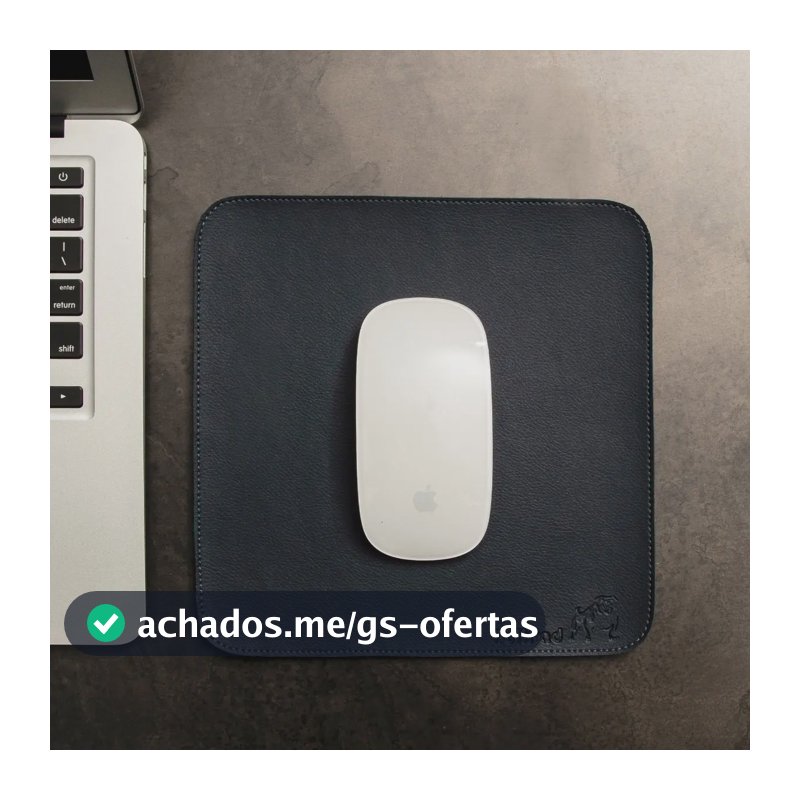 Mousepad Bullpad 20x20cm Cores Com Fundo Emborrachado Cor Azul-marinho Desenho impresso Courino