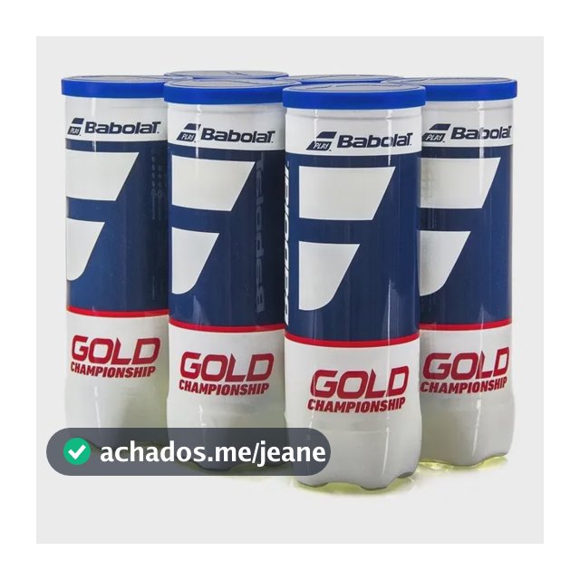 Bola De Tênis Babolat Gold Championship 6 Tubos Com 3 Bolas Amarelo