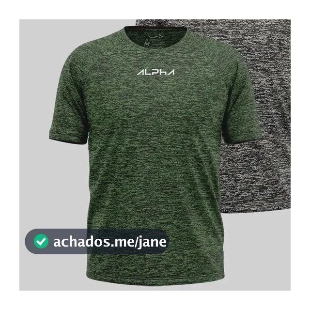 Kit 2 Camisetas New Fluid Masculina Dry Alpha