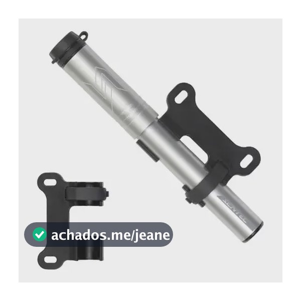 Mini Bomba Ar Sentec C/ Mangueira 120 Psi Telescopica Cor Prateado
