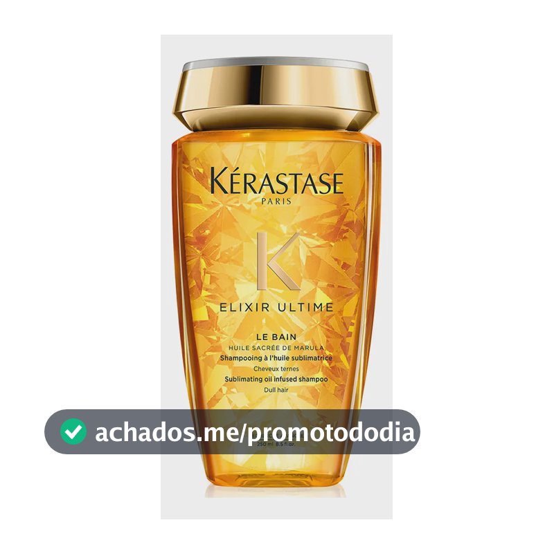 Shampoo de Nutrição com Óleo de Argan, Limpeza Profunda e Brilho Radiante e Maciez para Todos os Tipos de Cabelo, Elixir Ultime Le Bain, Kérastase 250ml