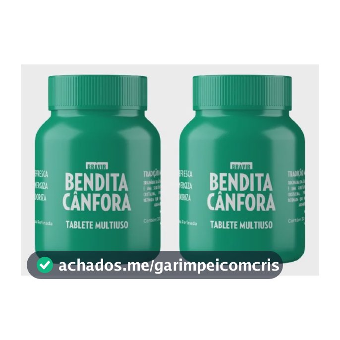 Bendita Cânfora Pote Com 30 Kit Com 2