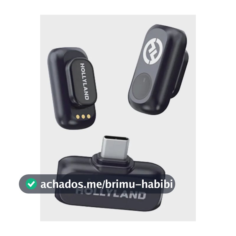 Microfone Lark A1 Hollyland Mini Usb-c Preto