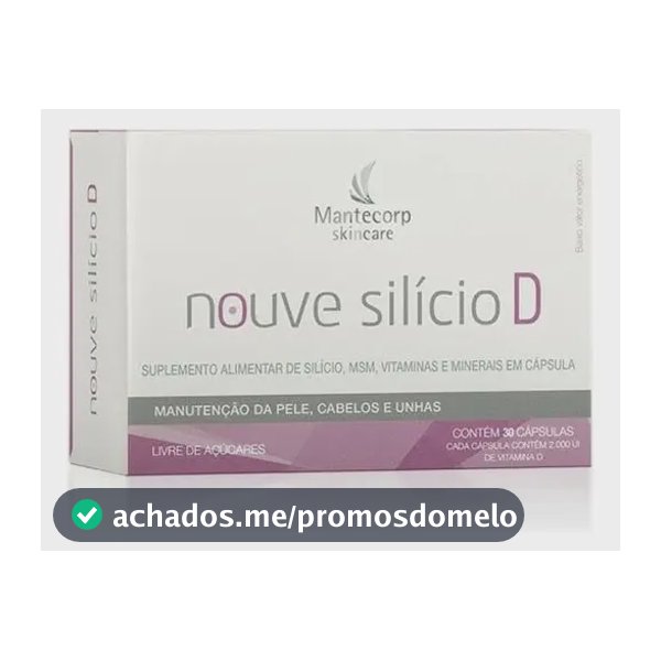 Suplemento em cápsula Mantecorp Nouve Silício D Sem sabor de 30 un