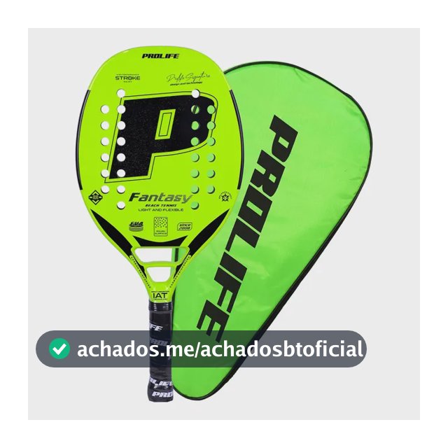 Raquete Beach Tennis Prolife Original Fibras De Carbono