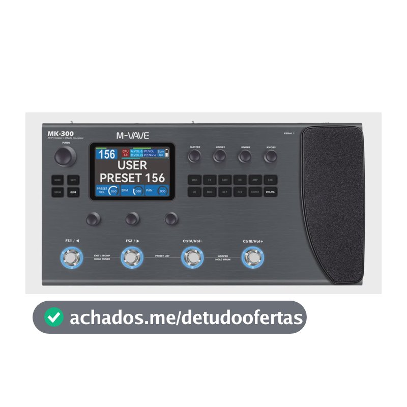 M-vave Mk300 Integral Multiefecto Guitarra/baixo 360+ Efeito
