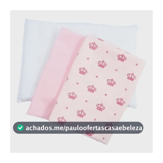 Travesseiro Bebê Antissufocante + 2 Fronhas 100% Algodão