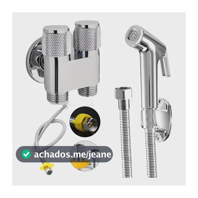 Duchinha Ducha Higiênica  Registro Duplo Moderno E Rabicho
