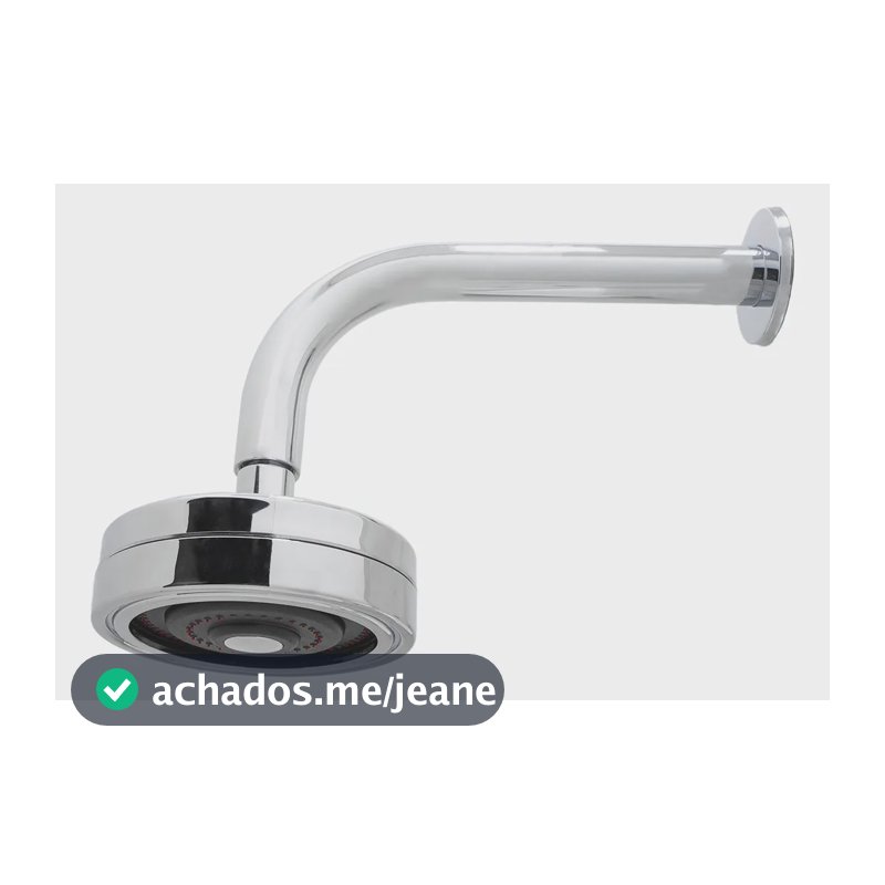 Chuveiro Ducha Gás E Solar Auto Limpante Articulável Cromado Cromado