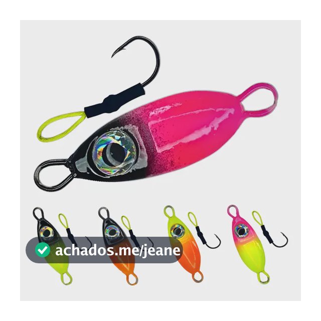 Micro Jumping Jig Isca Artificial Pesca Kit 5 Unidades