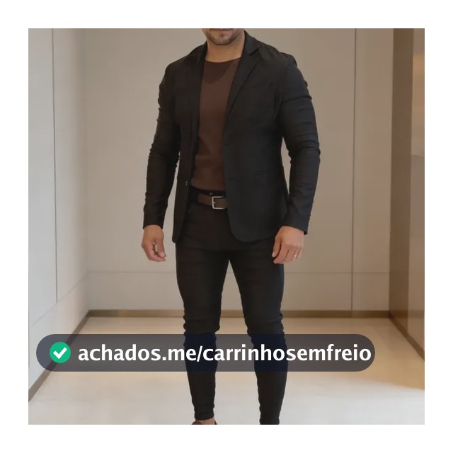 Conjunto Masculino Slim Fit Blazer Calça Italiano Bengaline