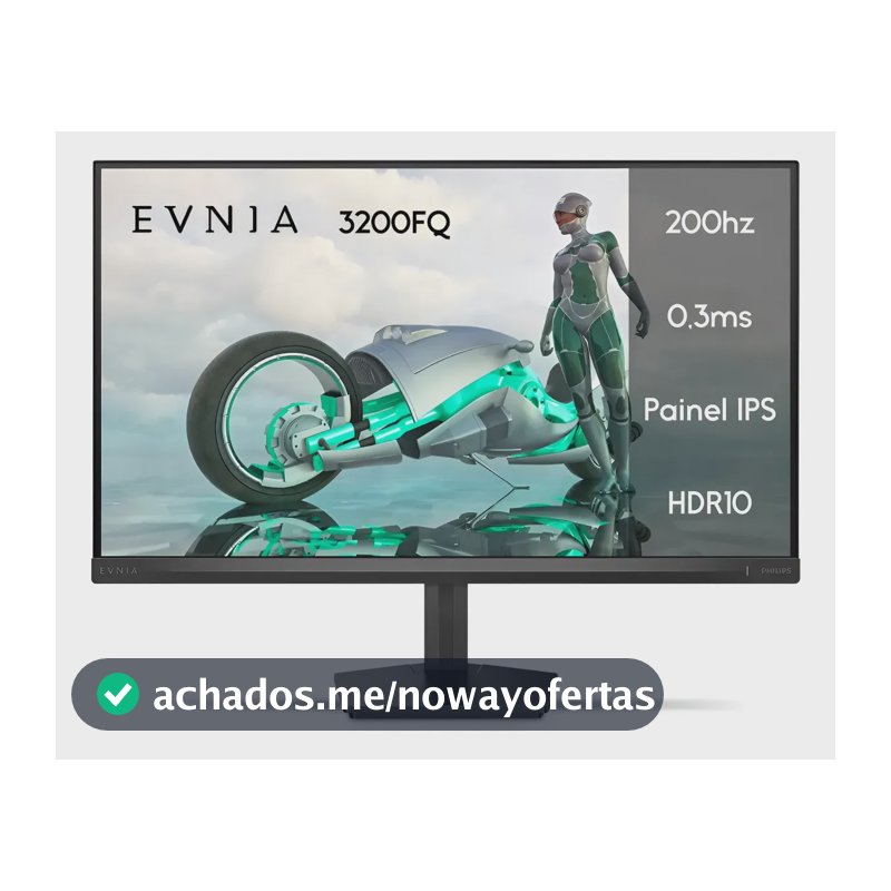 Monitor Gamer Phillips de 23.8" Full HD IPS com 200Hz