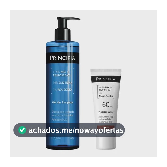 Principia Kit Gel De Limpeza Gl-02 + Protetor Solar Fps 60 Todo Tipo De Pele Dia/noite