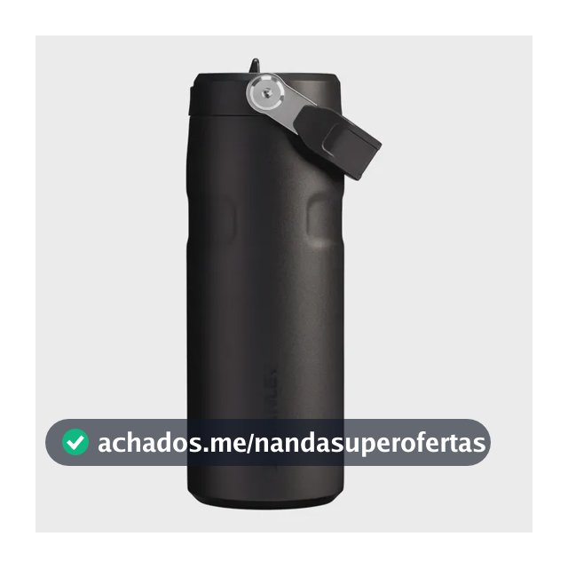 Garrafa Térmica Stanley Aerolight Flip Straw Black 473ml