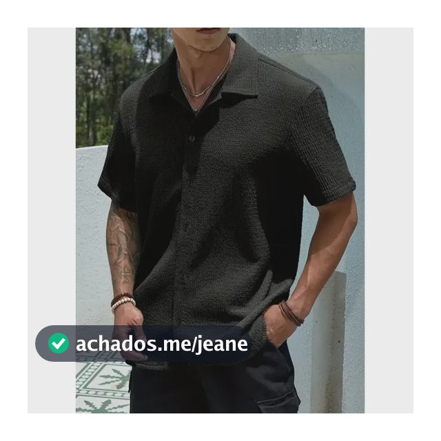 Camisa Casual Masculina Texturizada C/botões Old Money 05