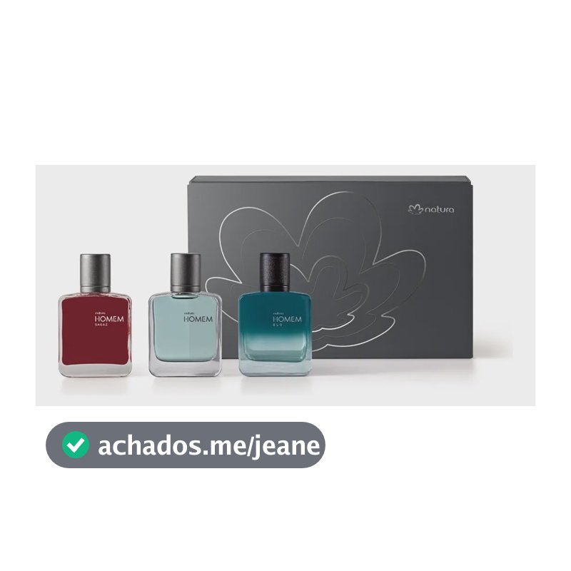 Coleção Especial Miniaturas De Natura Homem 3un 25ml