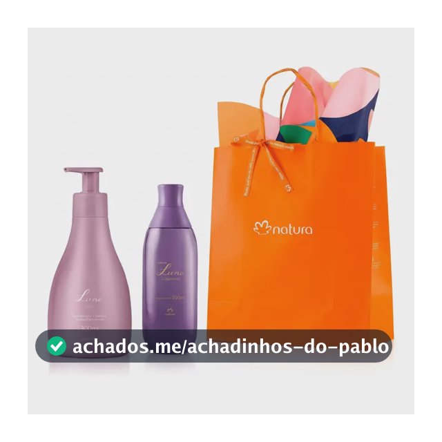 Kit Presente Luna: Body Splash Fascinante 200ml + Hidratante Corporal 300ml + Sacola P