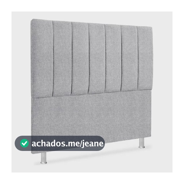 Cabeceira Estofada Cama Box Casal Alice 140cm Linho