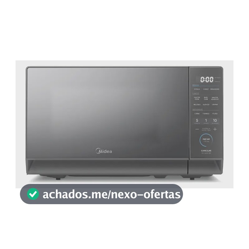 Micro-ondas 20l Prata Porta Espelhada Mastercook Midea