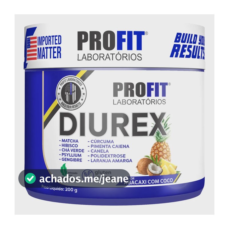 Diurex Suplemento Alimentar 200g Abacaxi Com Coco - Profit Laboratórios
