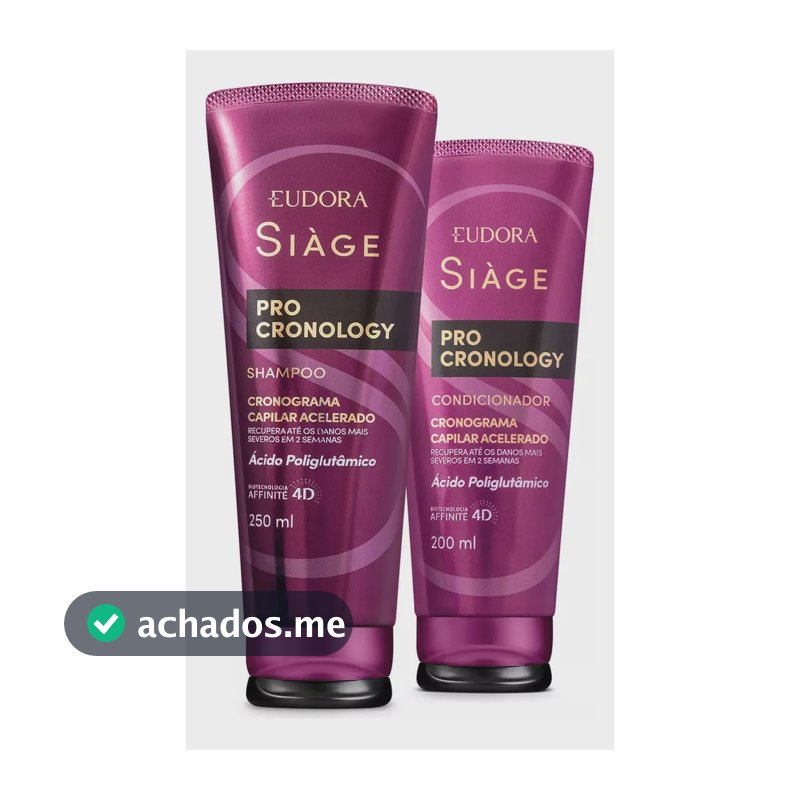 Combo Siàge Pro Cronology: Shampoo 250ml + Condicionador 200