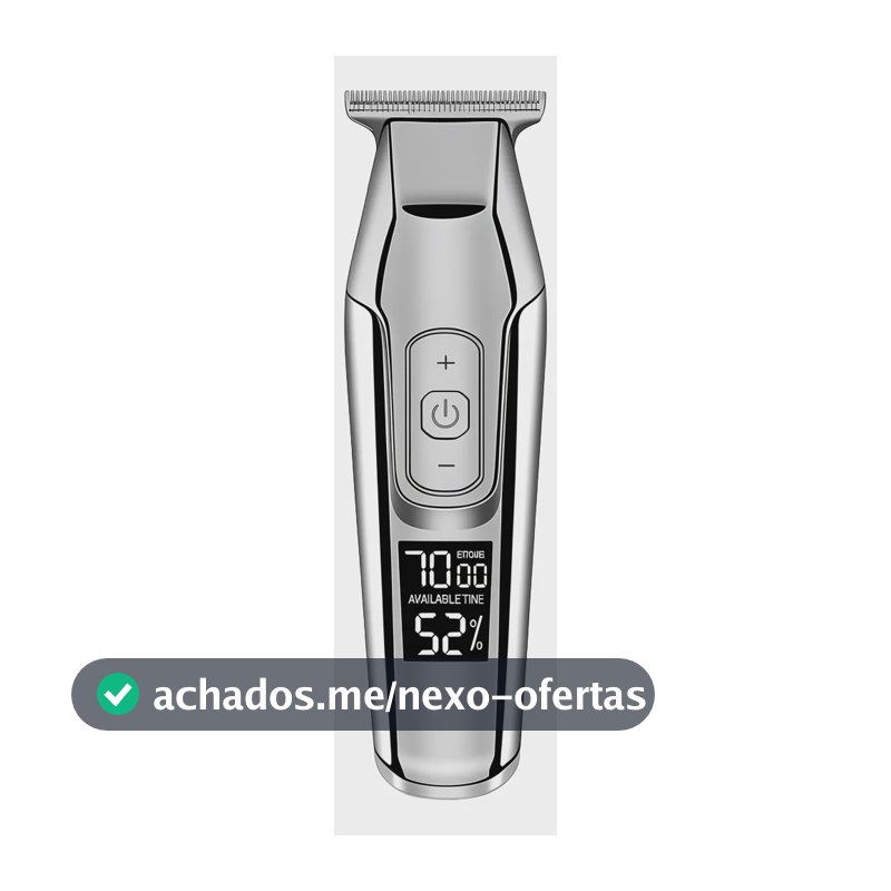 Maquina De Acabamento Profissional Prata  Km 5027 Kemei Bivo Prata 127/220v