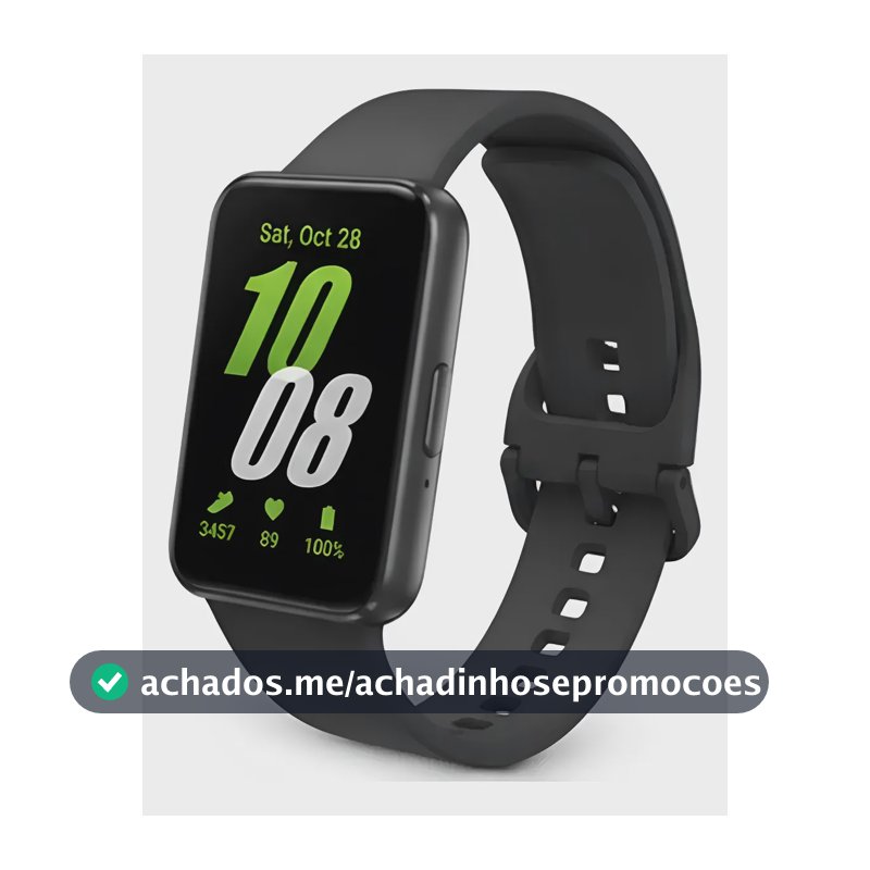 Relógio Smartband Watch Samsung Galaxy Fit3 Fitness Amoled Grafite Lisa