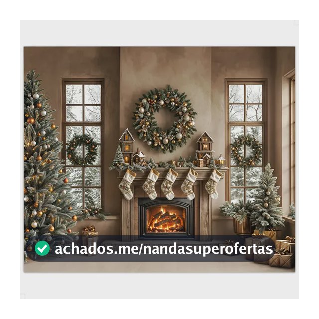 Fundo Fotográfico 3d Natal Ensaio Para Foto Sublimado 3,0x2,50m