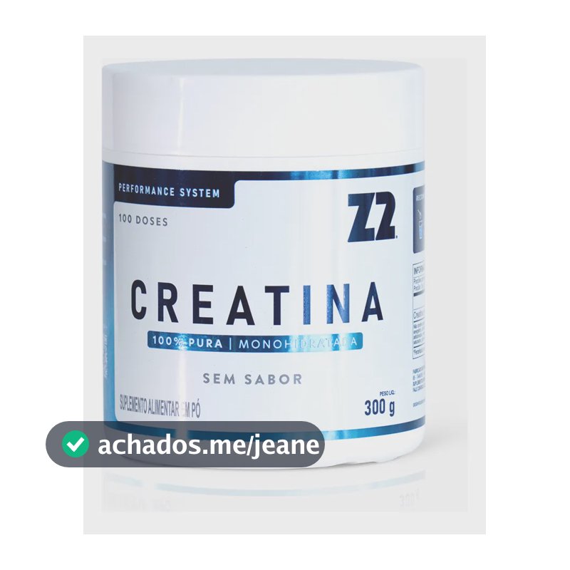 Creatina Monohidratada 100% Pura Z2 Performance 300g Neutro
