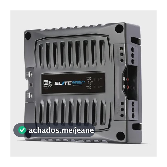 Módulo De Potência Banda Elite 2000.4 2000w Rms 4 Canais 2 Ohms
