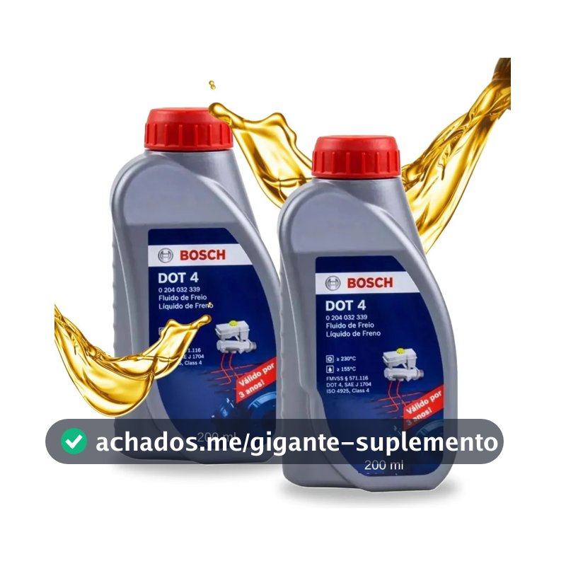 Kit 2 Fluídos De Freio Dot 4 P/ Carros E Motos Bosch