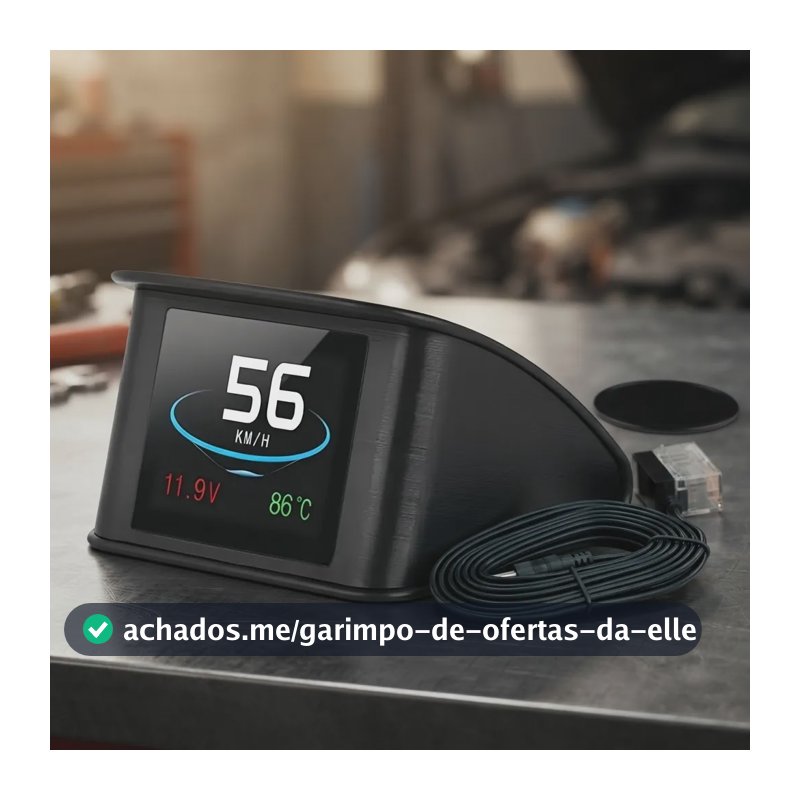 Velocímetro Hud Obd2 P10 Do Scanner Automotivo P10 Preto