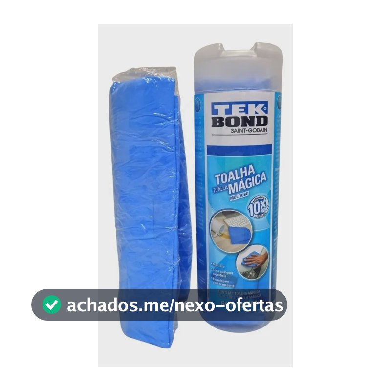 Toalha Mágica Multiuso Tekbond Superabsorvente Microfibra 64x43cm