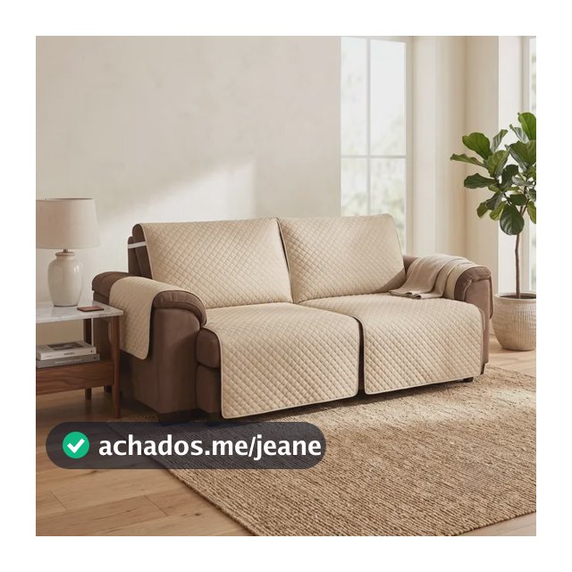 Kit Capa Sofá Impermeável 2 Módulos 2,20m Assento Lançamento