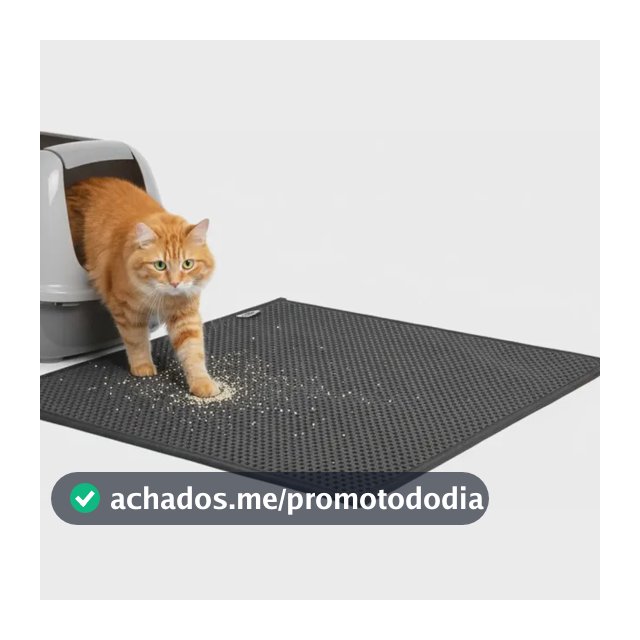 Tapete Coletor Areia Grande 100x75cm Para Gatos Limpa Patas