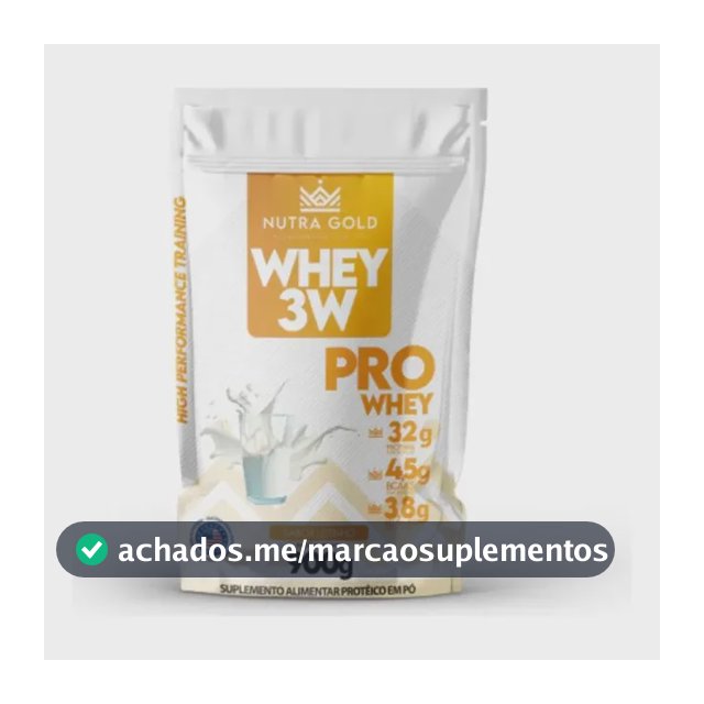 Whey Nutra Gold Pro Whey 3w 32g Proteínas 900g Sabor Leite