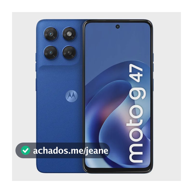 Smartphone Motorola Moto g47 5G 256GB, 4GB RAM + 8GB RAM Boost, câmera 50 MP Sony LYTIA 600, Tela 6.7 FHD+ 120hz, NFC, IP64