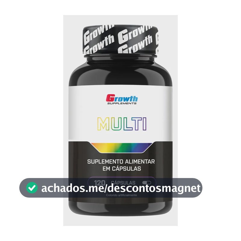 Multivitamínico Growth Supplements em cápsula Sem sabor x 100g de 120 un