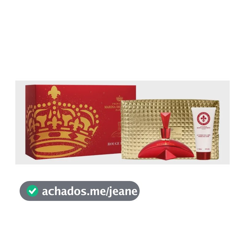 Kit Rouge Royal 100ml + Creme Corporal 100ml + Necessaire