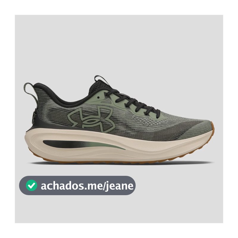 Tênis Masculino Charged Skyline 5 Under Armour Verde-musgo Liso 41 Br