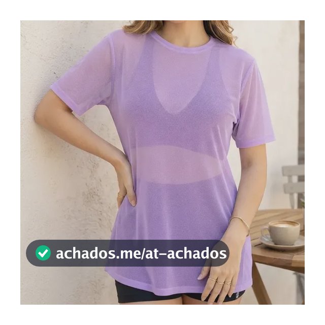 Blusa Fitness Com Transparência Em Tule Esportiva