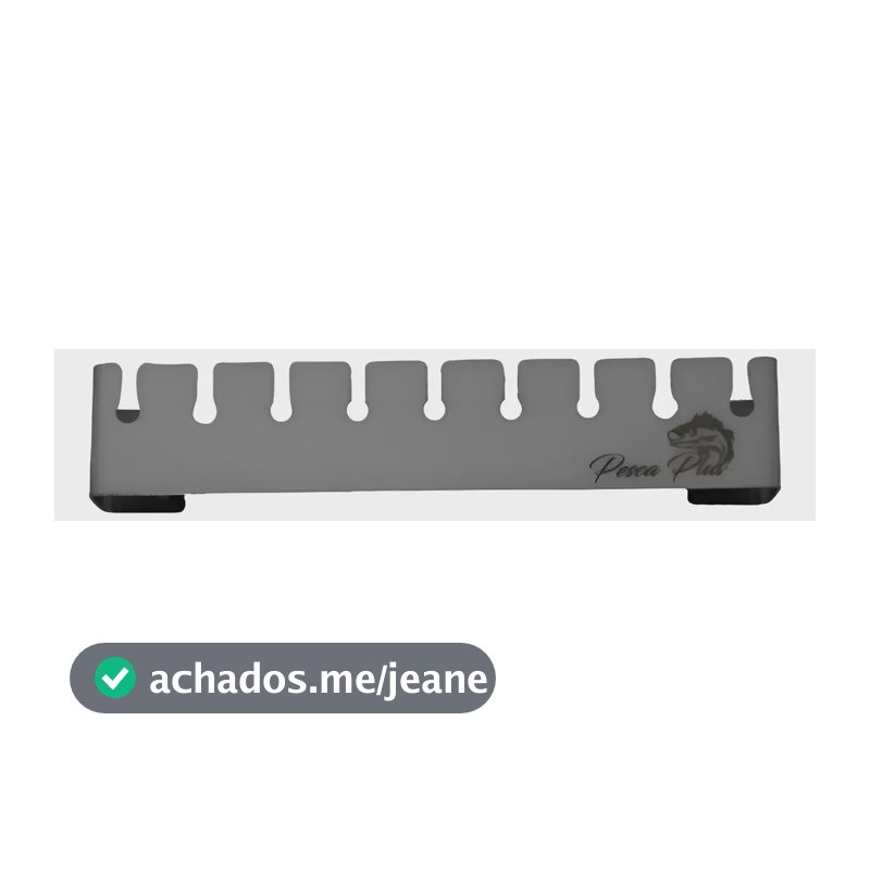 Suporte Porta Isca Artificial Aço Inox Para Barco E Caiaque Prateado