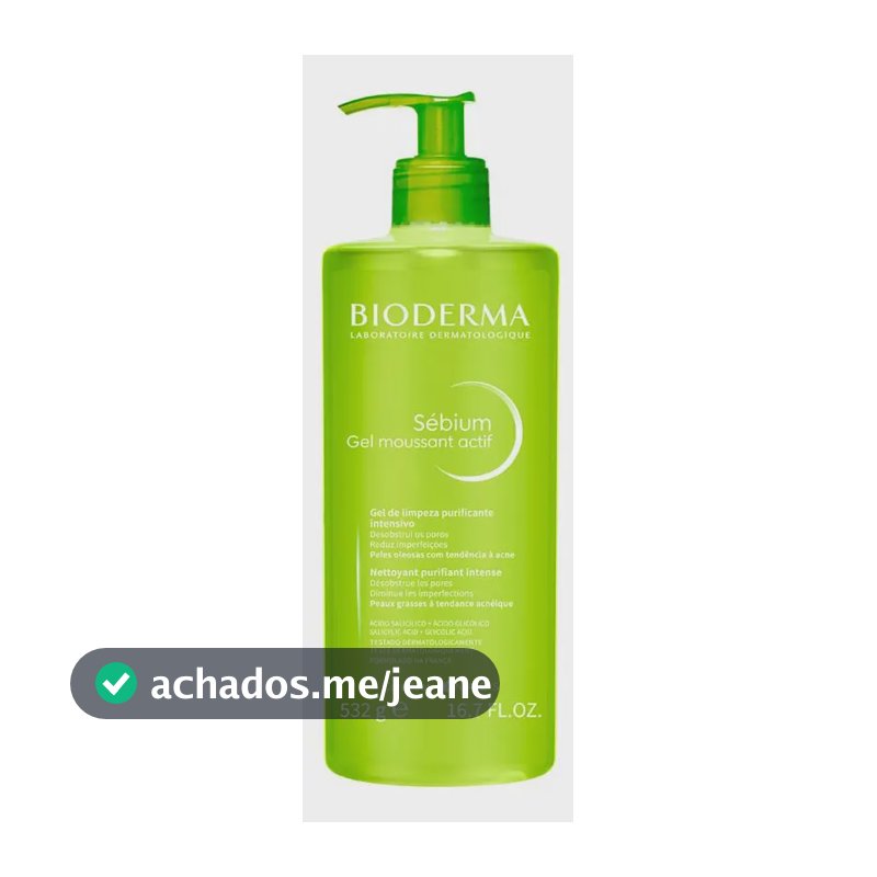 Gel de Limpeza Facial Bioderma Sébium Gel Moussant Actif 500ml | Pele com tendência a acne