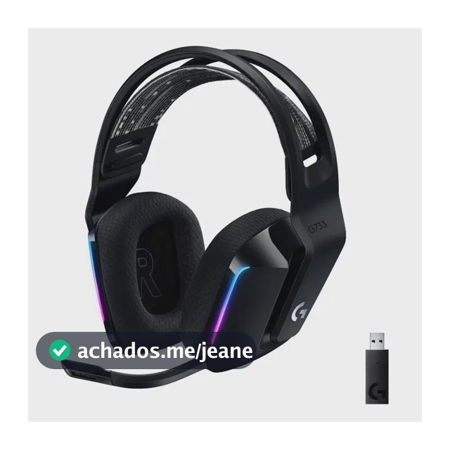 Headset Gamer Sem Fio Logitech G733 - Preto