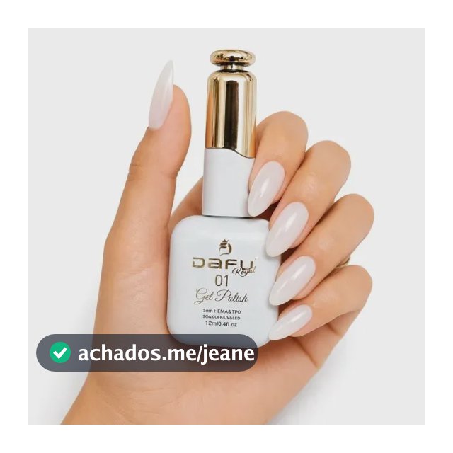 Esmaltes em Gel Branco Renda Dafu Infinito Glow 80 Cores Alta Pigmentação Sem Hema Sem TPO 12ml