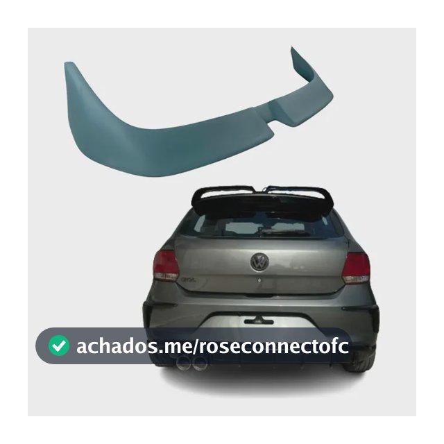 Aerofólio Gol G6 Oettinger  Acabamento Premium Cinza